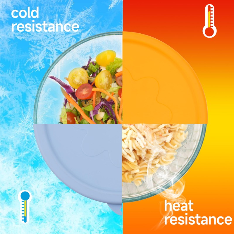 2 Pack Silicone Replacement Lids Only Fit for Pyrex 7401-S