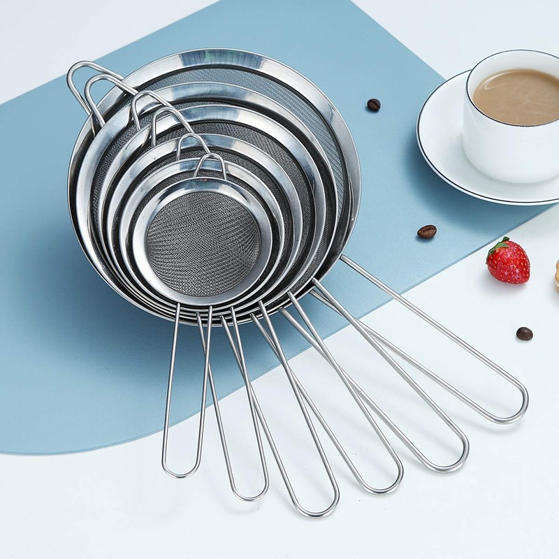 Kyraton Fine Mesh Strainer 6 Pieces Set, Flour Sifter for