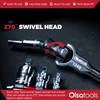 Olsa Tools 90T Swivel Head Ratchet Wrench Set, 3-Piece, Chrome