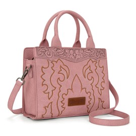 Wrangler Top Handle Handbags for Women Western Crossbody Bags for Women Designer Womens Purses and Handbags WG145G-9250LPK