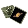 Select Gifts Planet Saturn Pin Badge Gift Bag, silver