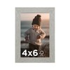KINLINK 4x6 Picture Frame Light Grey Set of 1, Wooden