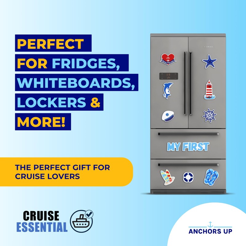 Cruise Ship Door Magnets [27 Pack] – Colourful, Cruise Themed
