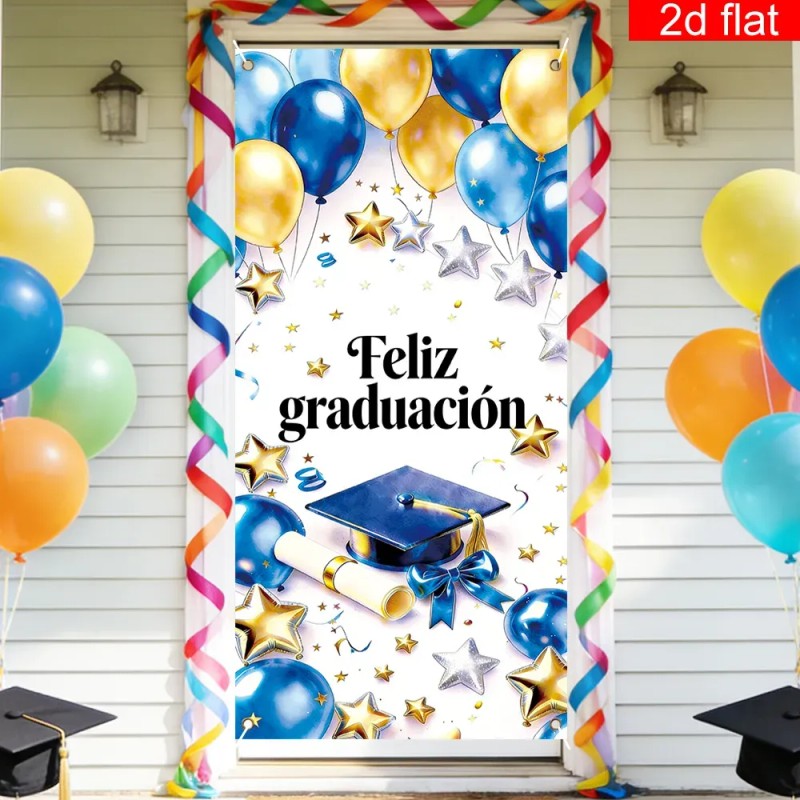 Pancarta De Graduación Feliz Graducación 2026 En Español