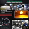 HONLEEX 2Pcs 3.4'' Round Off Road Lights Amber/3000K,14 LEDs 17w