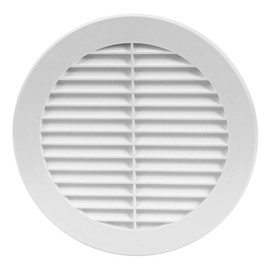 Air Ventilation Plastic Grill Cover Diameter 150 mm White