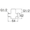 SANEI V7110-1-13 Plumbing Parts Mini Pressure Reducing Valve For Mounting