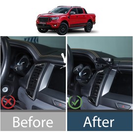 Lcojicep Mobile phone holder The navigation screenCompatible with Ford Ranger 2015-2021 Car Phone Mount Accessories, Central control vent mobile phone holder (Left style B)