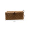 Seagrass Storage Basket Woven Storage Box with Lids Makeup Organizer