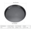 Non-Stick Carbon Steel Pizza Tray,2Pcs Round Pizza Pan,12 Inch Carbon