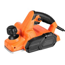 Electric 3-1/4-Inch Cut Width Handheld Wood Planer 7-Amp 16800 RPM Corded Power Adjustable Cut Depth 2-1/4-Inch ModelSpeed: 16800 RPM, Power Source: Corded