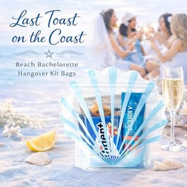 Luvlewen Bolsas Forma Concha Kit Resaca Despedida Soltera Resellables Base