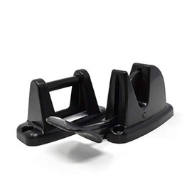 Mystatic BLACK DOOR CLIP FOR STATIC CARAVAN CATCH RETAINER HOLDER DOOR LEVER TOURING BOAT