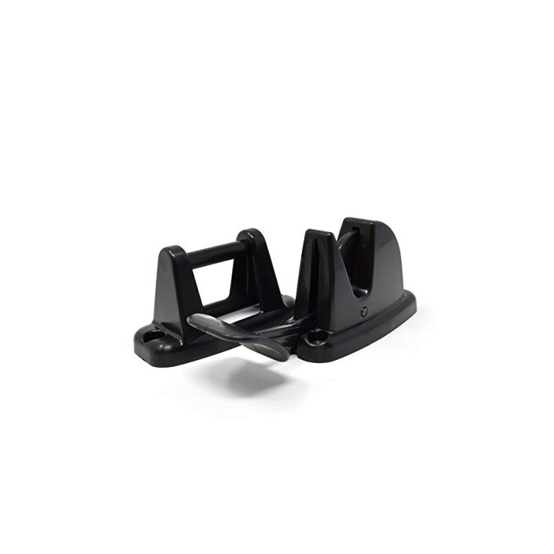 Mystatic BLACK DOOR CLIP FOR STATIC CARAVAN CATCH RETAINER HOLDER