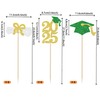 12 PCS 2025 Graduation Centerpiece Sticks Double Sided Glitter Class