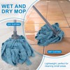 KeFanta Mops for Floor Cleaning,One Mop Handle with 2 Blue