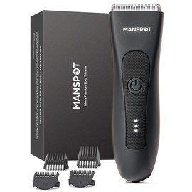 Manspot Electric Body Hair Trimmer for Men, Body and Groin Hair Trimmer, Ball Trimmer for Men, Replaceable Ceramic Trimmer Heads,  Recharge Waterproof Hair Trimmer, Christmas Gift, BlackFriday, waterproof hair:_Green