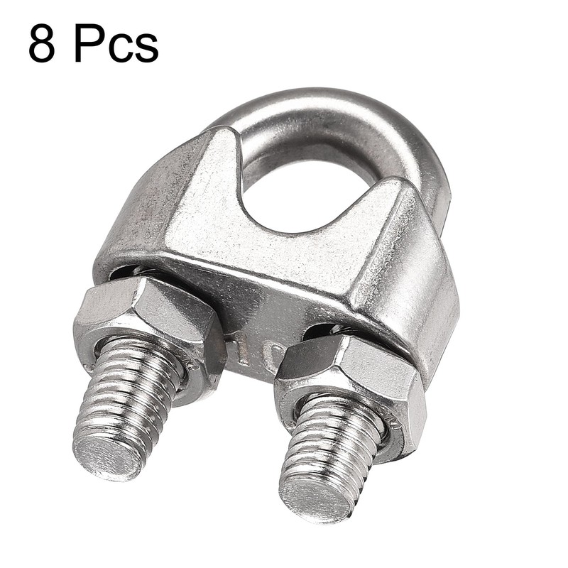 sourcing map Wire Rope Clip Clamp M10 304 Stainless Steel