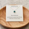 Philip Jones May (Emerald) Birthstone Necklace Created with Zircondia® Crystals