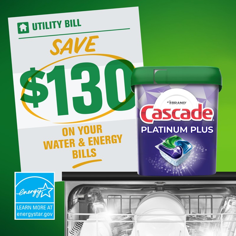 Cascade Platinum ActionPacs Dishwasher Detergent Pods, Fresh, 11 Count
