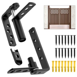 Mixizigoz Dual Swing Saloon Door Hinges, Self Closing Cafe Door Hinge Features for Bar, Counter, and Kitchen - 304 Stainless Steel Waterproof Practical (1, Medium)
