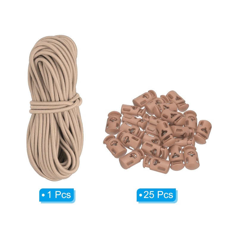 PATIKIL 10 Yard Elastic Bungee Cord & Single Hole Cord