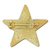 Glitter Star Badge Lapel Pin 10 Pack (Silver)