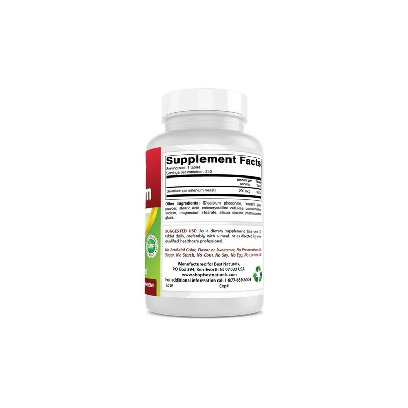 Selenio Selenium 200 Mcg 240 Capsulas Anticancerigeno Eg S38 Sabor