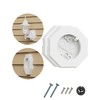 Siding Mounting Block, 8141 White Outdoor Light Mounting Kit with