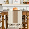 EPCDBBRT 1 Piece Woven Table Runner, Tassel Table Runner, Table