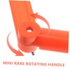 Hohopeti 1set Mini Rake Gutter Cleaning Tool Rotating Handle Efficiently