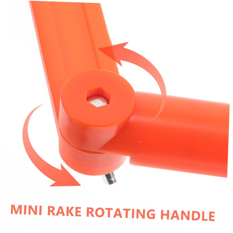 Hohopeti 1set Mini Rake Gutter Cleaning Tool Rotating Handle Efficiently