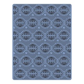 Sizzix 660241 Texture Fades Embossing Folder Globes by Tim Holtz