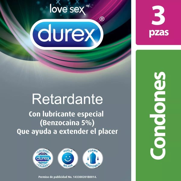 Durex Condones De Látex Durex Retardante 3 Condones