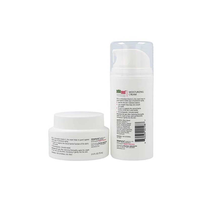 SEBAMED Moisturizing Face Cream 2.6 Fluid Ounces (75mL) and Moisturizing