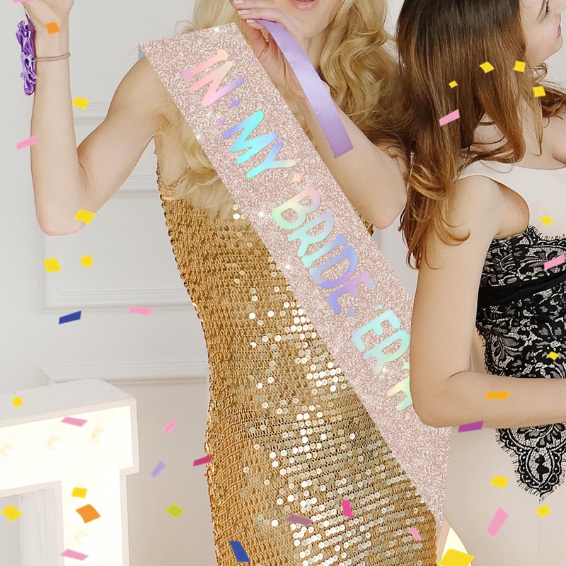 Vuzvuv Rose Gold In My Bride Era Sash for Bachelorette