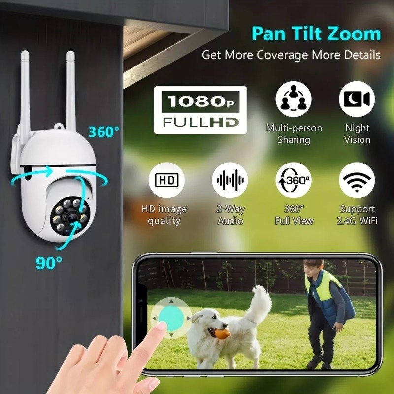 boykeep Security Camera Wireless 2.4G WiFi Smart Home outdoor Night