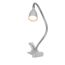 Brilliant Anthony G92936/11 Clip-On 2.4 W LED Desk Lamp, Built-In LED, Metal/Plastic, Titanium