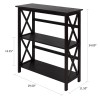 Casual Home Montego 3-Shelf Bookcase-Espresso