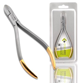 Cynamed Braces Wire Cutter Orthodontic Dental with Tungsten Carbide Inserts Gold Plated Handle (Wire Cutter)