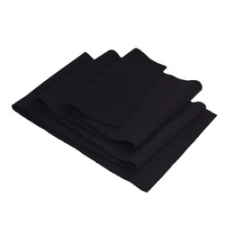 TinaKim Ribbing Knit Fabric,Waistbands Collar Cuffs Trim Material (Strip of Black, 40x8in)