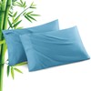 Pillowcases Standard Size 2 Pack, Cooling Bamboo Pillow Cases with
