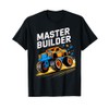 Master Builder Monster Truck Kids Building Blocks Brick Boys T-Shirt