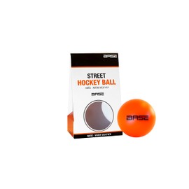 Base Unisex Street Hockey Ball, Hardness Hardness, For All Surfaces, Ideal in Warm Temperatures, Inline and Street Hockey, Orange, 6.5 cm