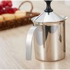 ANCLLO Manual Milk Frother Stainless Steel Hand Pump Milk Frother