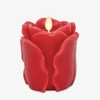 Luminara Flameless Candle Rose Smooth Rose Bud Flower Unscented (True