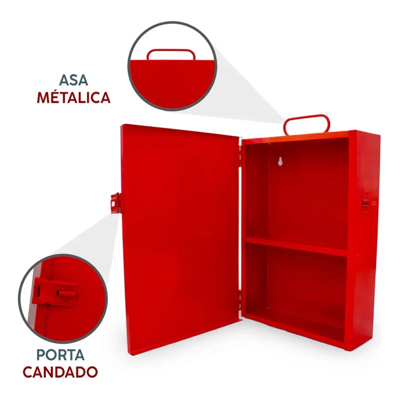 Botiquín Mediano Productos Primeros Auxilios Pzs