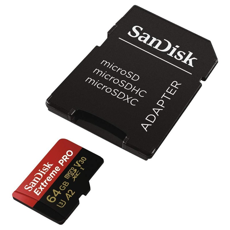 サンディスク ( SANDISK ) 64GB microSD Extreme PRO SDアダプター付き ［海外パッケージ］064G-GN6MA
