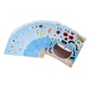 36PCS Facial Stickers for Kids Cartoon Hawaiian Beach Theme Sticker