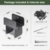 2Pack Post Tie Bracket Stainless Steel Beam Connector 6x6(Actual 5.5"x5.5")